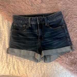 Navy Aeropostale Jean shorts; size 2; barely worn